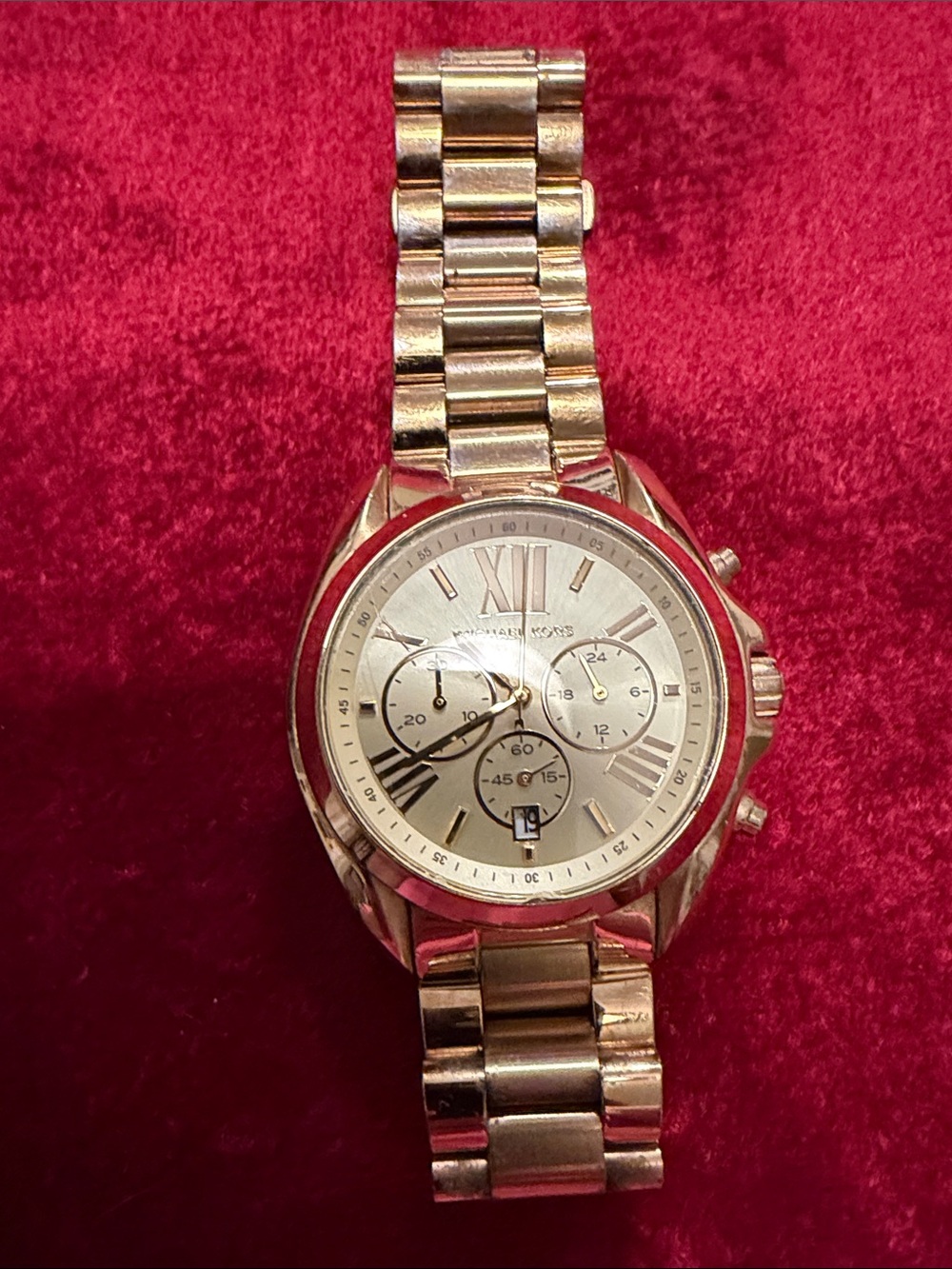 Michael Kors Gold-Tone wstch unisex Chronograph Bracelet Watch - Gold tone